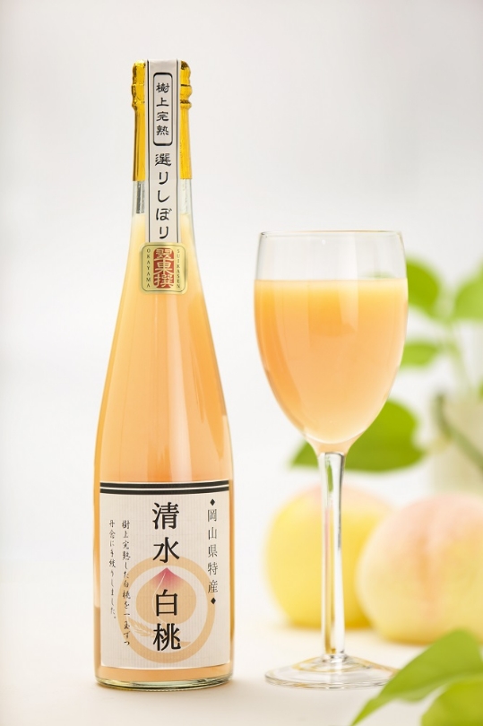 翠果撰 岡山清水白桃ドリンク 500ml×2本 化粧箱入り