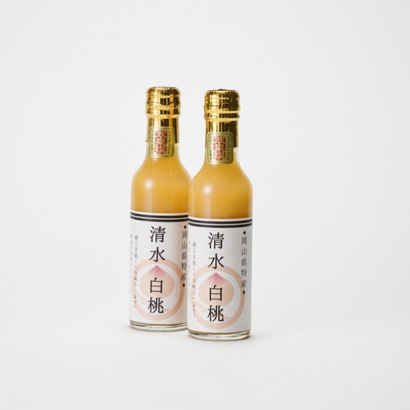 翠果撰 岡山清水白桃ドリンク 200ml×2本 化粧箱入り