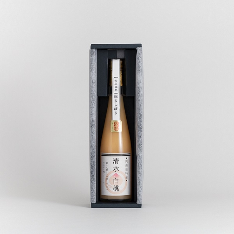 翠果撰 岡山清水白桃ドリンク 500ml×1本 化粧箱入り