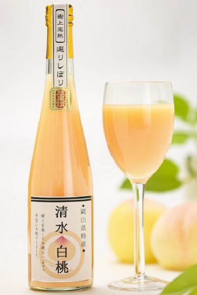 翠果撰 岡山清水白桃ドリンク 500ml×1本 化粧箱入り